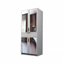 Шкаф ЭКОН распашной 2-х дверный с ящиком со штангой с 2-мя зеркалами